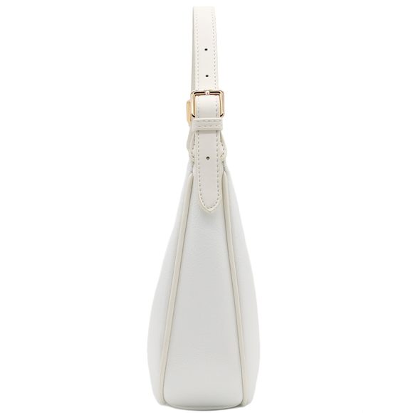 Elegant Crescent Shoulder Bag Underarm Purse White <3 - Picture 3 of 7